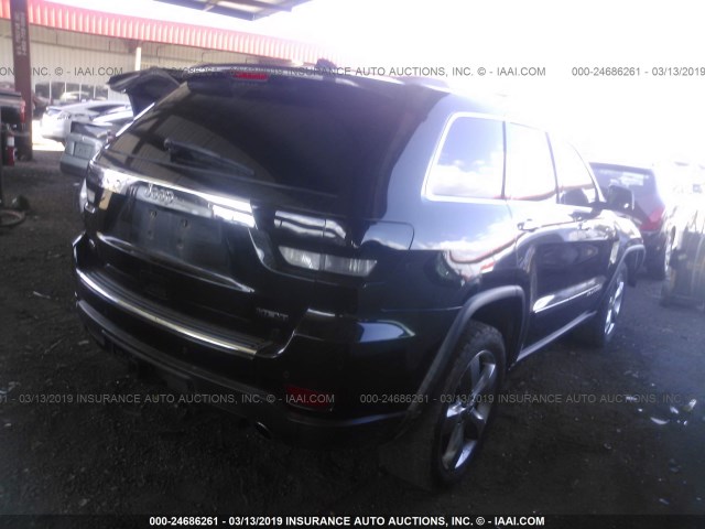 1J4RS6GTXBC659977 - 2011 JEEP GRAND CHEROKEE OVERLAND BLACK photo 4