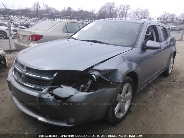 1B3LC76M08N694521 - 2008 DODGE AVENGER R/T GRAY photo 2