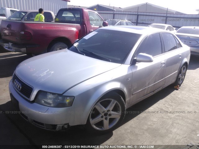 WAULC68E35A068136 - 2005 AUDI A4 1.8T QUATTRO/SPECIAL SILVER photo 2