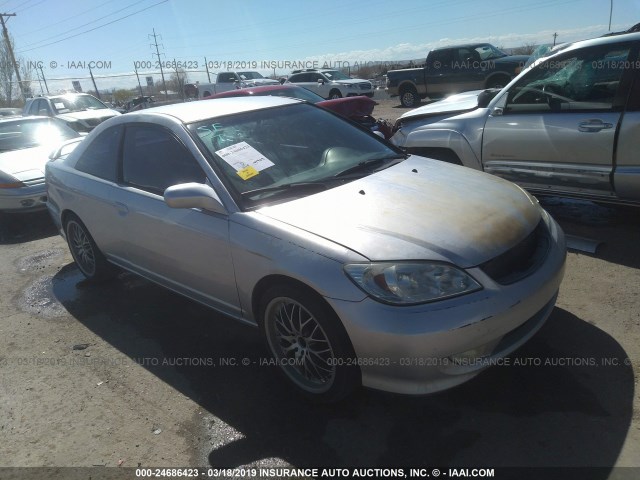 1HGEM22195L069806 - 2005 HONDA CIVIC DX VP SILVER photo 1