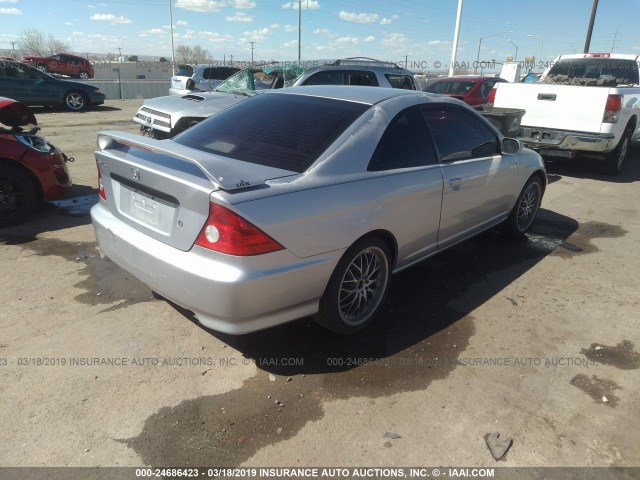 1HGEM22195L069806 - 2005 HONDA CIVIC DX VP SILVER photo 4