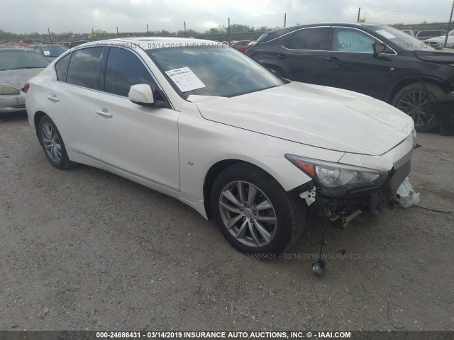 JN1BV7AR8FM412042 - 2015 INFINITI Q50 PREMIUM/SPORT WHITE photo 1