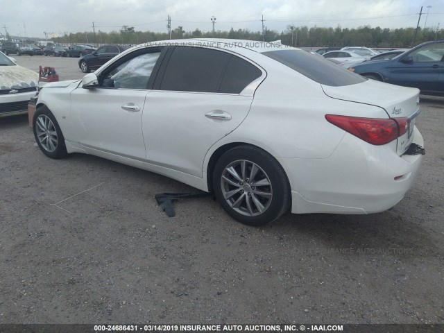 JN1BV7AR8FM412042 - 2015 INFINITI Q50 PREMIUM/SPORT WHITE photo 3