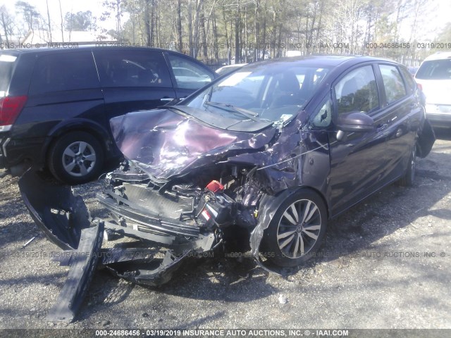 3HGGK5G82FM745129 - 2015 HONDA FIT EX/EXL BURGUNDY photo 2