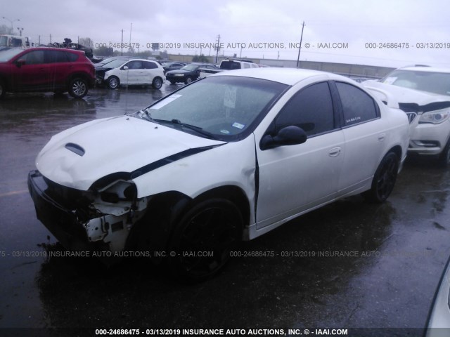 1B3ES66S95D226891 - 2005 DODGE NEON SRT-4 WHITE photo 2