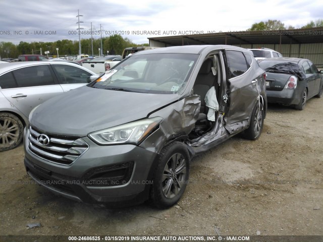 5XYZT3LB5DG010536 - 2013 HYUNDAI SANTA FE SPORT  GRAY photo 2