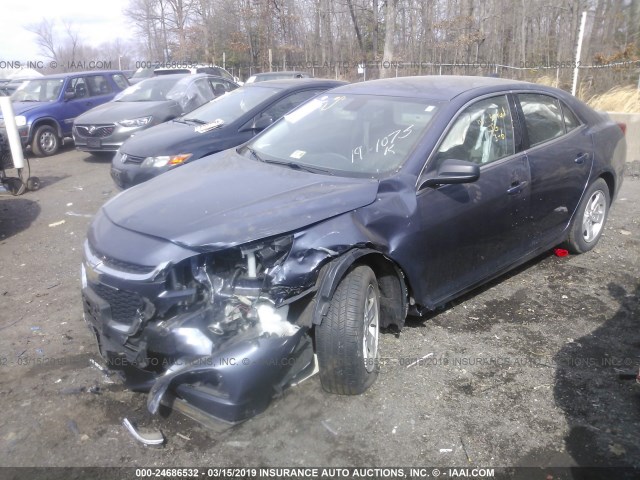 1G11A5SL6FF267566 - 2015 CHEVROLET MALIBU LS BLUE photo 2