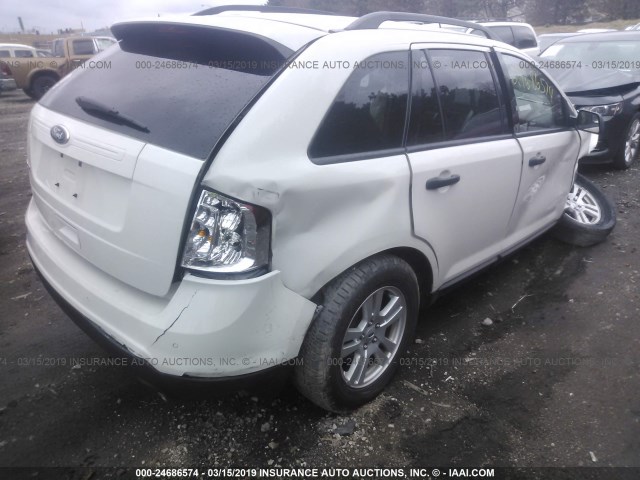 2FMDK3GCXCBA48813 - 2012 FORD EDGE SE WHITE photo 4