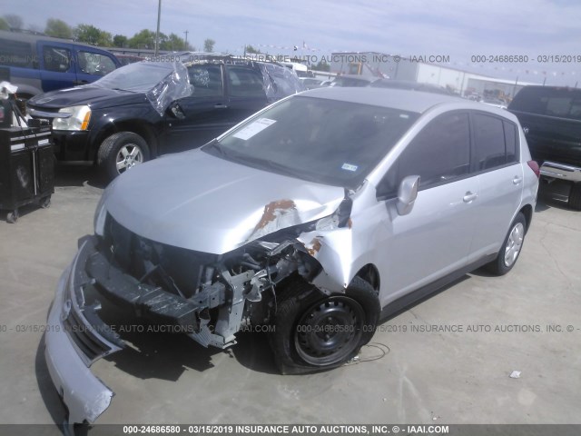 3N1BC1CP6BL447570 - 2011 NISSAN VERSA S/SL SILVER photo 2