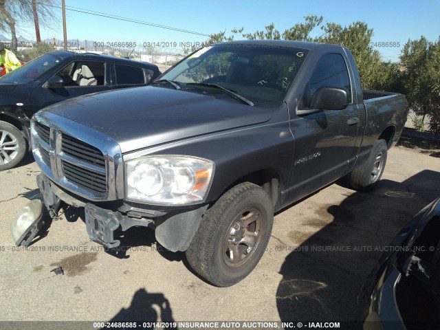 1D7HA16K07J643604 - 2007 DODGE RAM 1500 ST GRAY photo 2