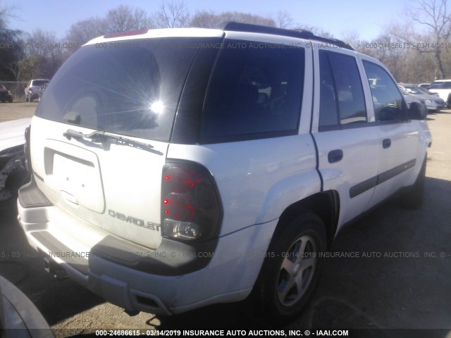 1GNDT13S942403178 - 2004 CHEVROLET TRAILBLAZER LS/LT WHITE photo 4