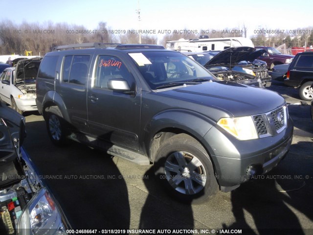 5N1AR18WX7C634137 - 2007 NISSAN PATHFINDER LE/SE/XE GRAY photo 1