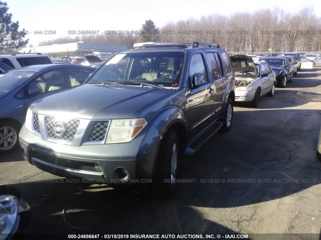 5N1AR18WX7C634137 - 2007 NISSAN PATHFINDER LE/SE/XE GRAY photo 2