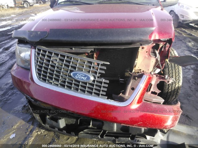 1FMFU16525LA20257 - 2005 FORD EXPEDITION XLT RED photo 6