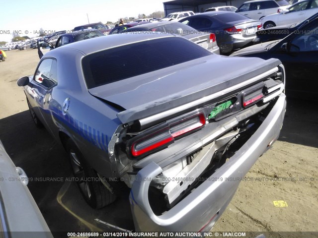 2C3CDZAG3GH240154 - 2016 DODGE CHALLENGER SXT GRAY photo 3