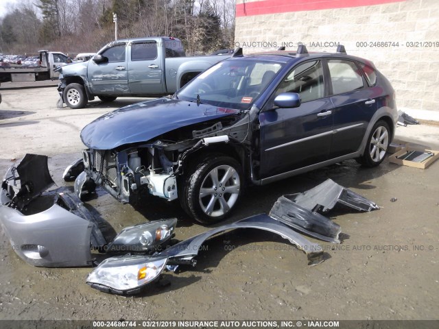 JF1GH6D69BH822086 - 2011 SUBARU IMPREZA OUTBACK SPORT BLUE photo 2