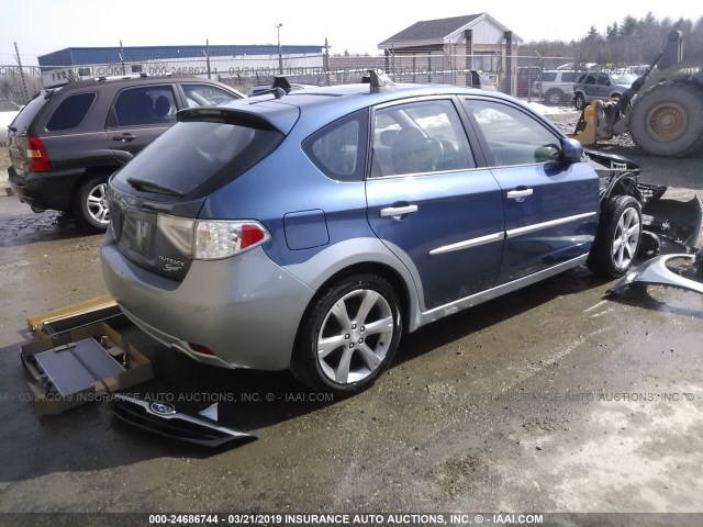 JF1GH6D69BH822086 - 2011 SUBARU IMPREZA OUTBACK SPORT BLUE photo 4