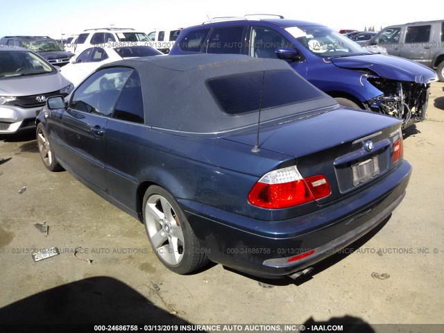 WBABW33494PL27384 - 2004 BMW 325 CI BLUE photo 3