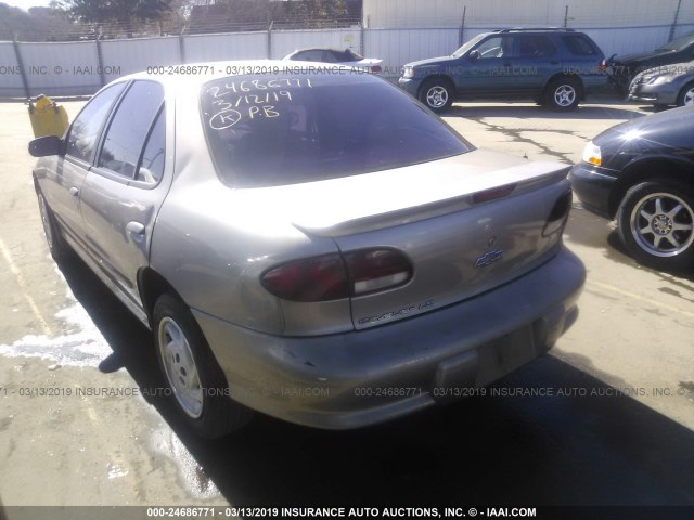 1G1JF5247X7207527 - 1999 CHEVROLET CAVALIER LS GOLD photo 3