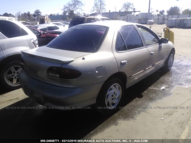 1G1JF5247X7207527 - 1999 CHEVROLET CAVALIER LS GOLD photo 4