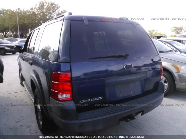 1FMZU62K14UA26842 - 2004 FORD EXPLORER XLS/XLS SPORT BLUE photo 3