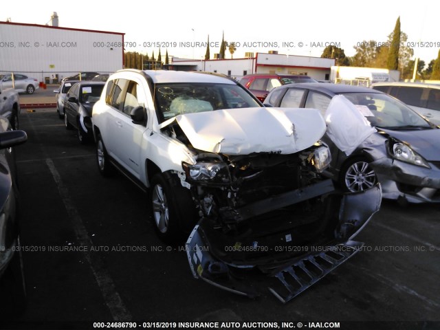 1C4NJDBBXGD639630 - 2016 JEEP COMPASS SPORT WHITE photo 1