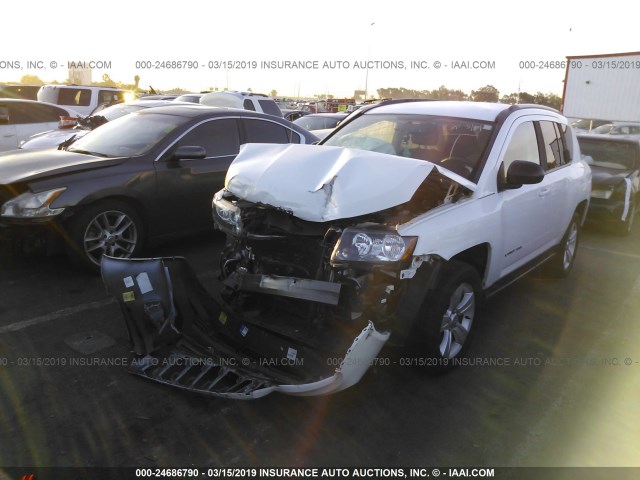 1C4NJDBBXGD639630 - 2016 JEEP COMPASS SPORT WHITE photo 2