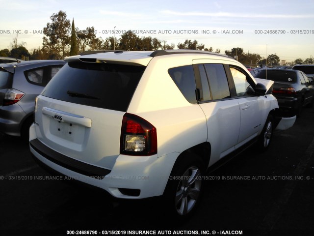 1C4NJDBBXGD639630 - 2016 JEEP COMPASS SPORT WHITE photo 4