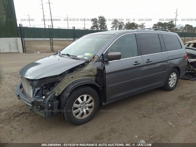 5FNRL3H73AB077000 - 2010 HONDA ODYSSEY EXL GRAY photo 2