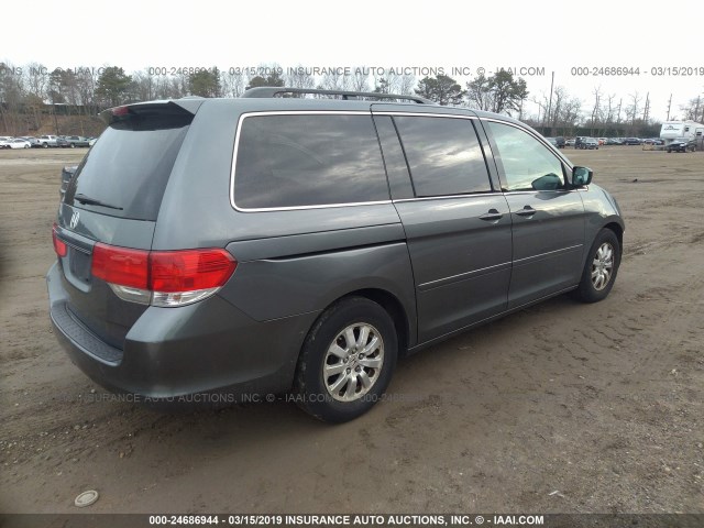 5FNRL3H73AB077000 - 2010 HONDA ODYSSEY EXL GRAY photo 4