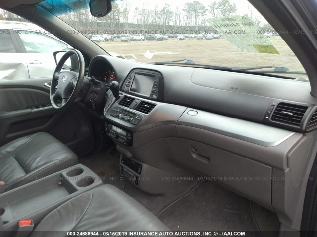 5FNRL3H73AB077000 - 2010 HONDA ODYSSEY EXL GRAY photo 5