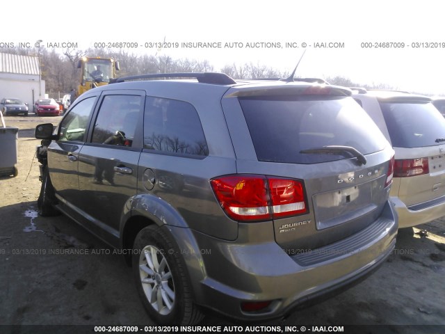 3C4PDDBG0DT618397 - 2013 DODGE JOURNEY SXT GRAY photo 3