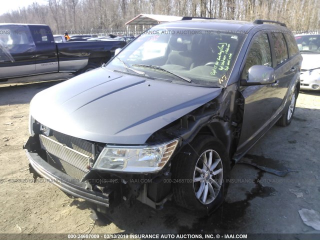 3C4PDDBG0DT618397 - 2013 DODGE JOURNEY SXT GRAY photo 6