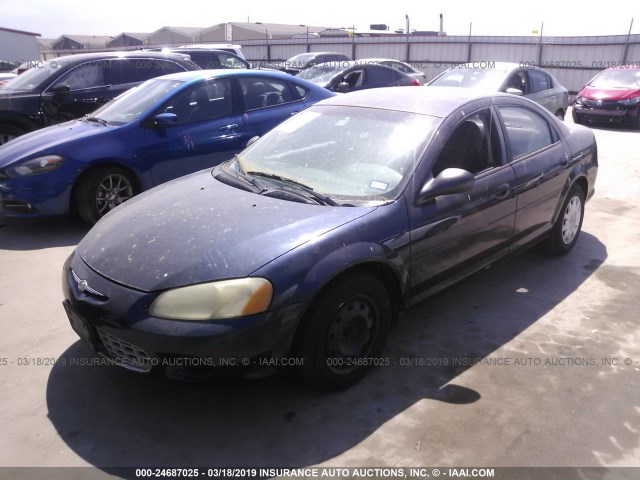 1C3EL46T83N505527 - 2003 CHRYSLER SEBRING LX BLUE photo 2