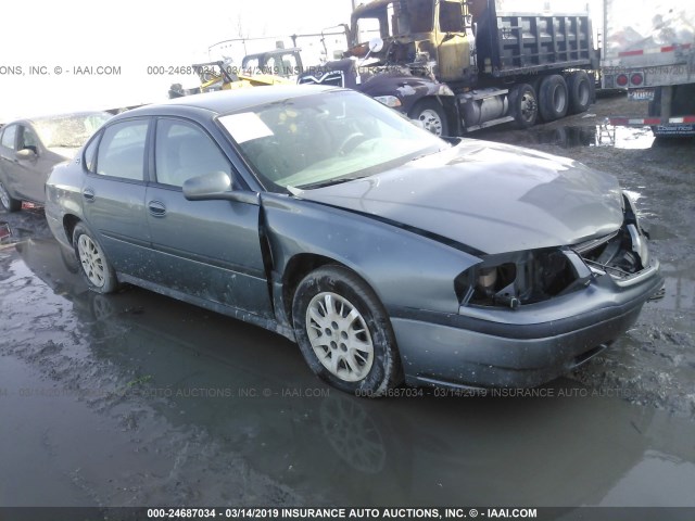 2G1WF52E349462717 - 2004 CHEVROLET IMPALA GRAY photo 1