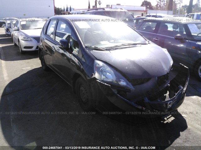 JHMGE8H34DC065174 - 2013 HONDA FIT BLACK photo 1