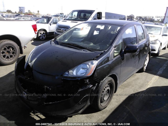 JHMGE8H34DC065174 - 2013 HONDA FIT BLACK photo 2