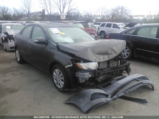 KNAFU4A22A5855175 - 2010 KIA FORTE EX BROWN photo 1