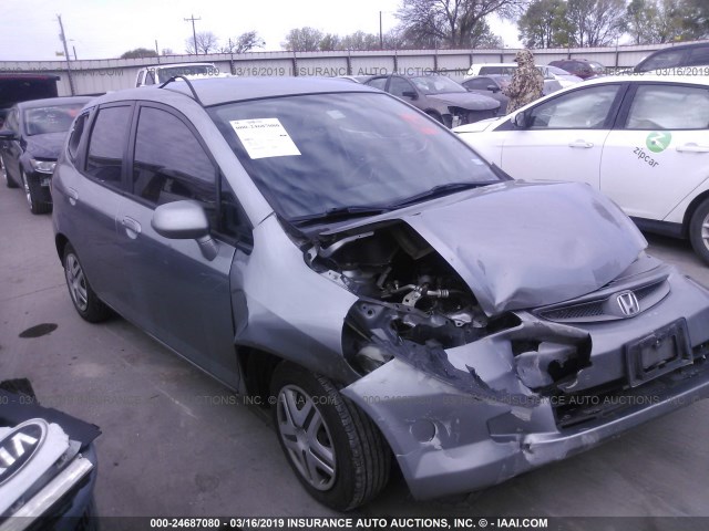 JHMGD384X7S029465 - 2007 HONDA FIT SILVER photo 1