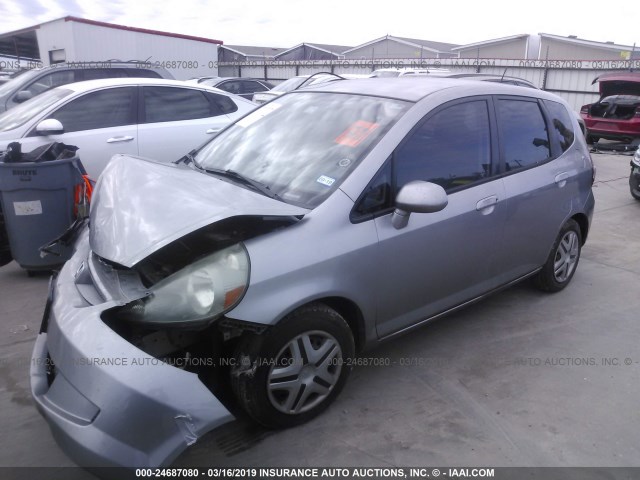 JHMGD384X7S029465 - 2007 HONDA FIT SILVER photo 2