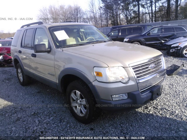 1FMEU73E86ZA10219 - 2006 FORD EXPLORER XLT GOLD photo 1