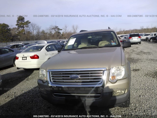 1FMEU73E86ZA10219 - 2006 FORD EXPLORER XLT GOLD photo 6