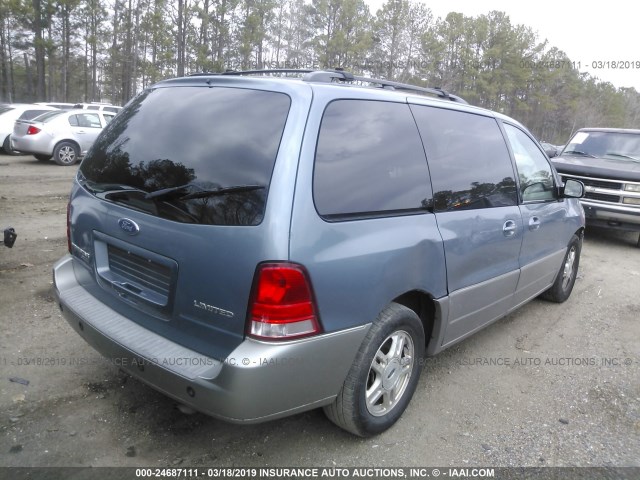 2FMDA58214BA29752 - 2004 FORD FREESTAR LIMITED BLUE photo 4