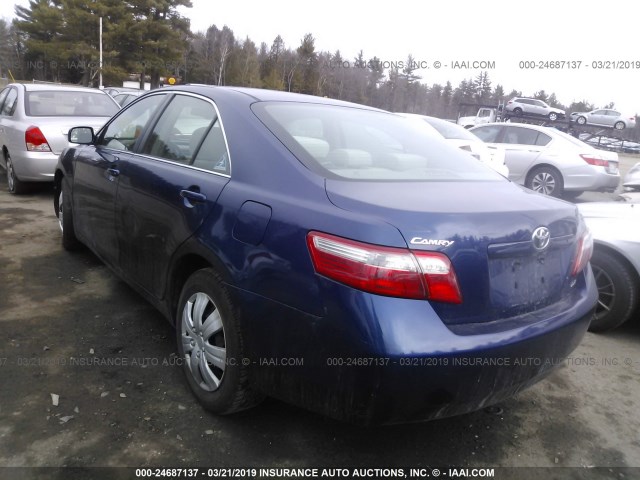 4T1BE46K57U049302 - 2007 TOYOTA CAMRY NEW GENERAT CE/LE/XLE/SE BLUE photo 3