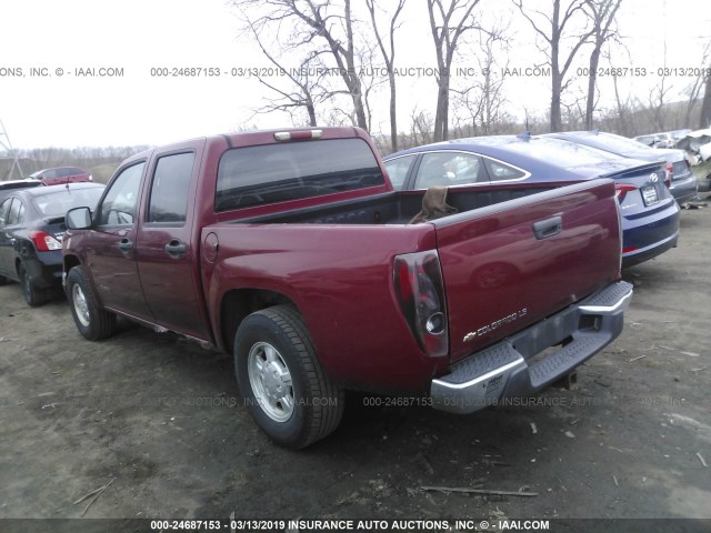 1GCCS136348117270 - 2004 CHEVROLET COLORADO RED photo 3