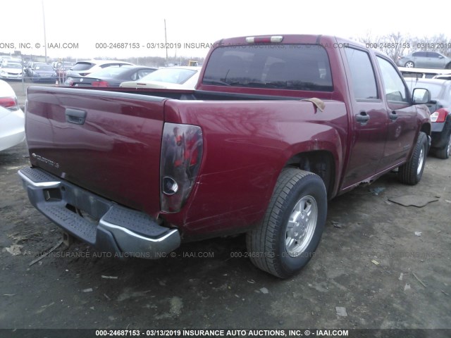 1GCCS136348117270 - 2004 CHEVROLET COLORADO RED photo 4