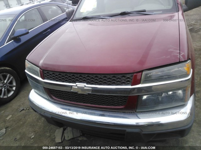 1GCCS136348117270 - 2004 CHEVROLET COLORADO RED photo 6