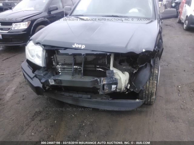 1J4GR48K26C186269 - 2006 JEEP GRAND CHEROKEE LAREDO/COLUMBIA/FREEDOM 黑色 照片 6