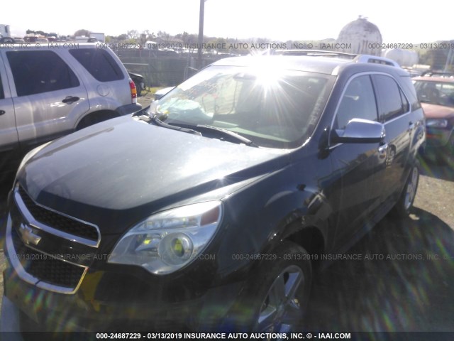 2GNALDEK3E6237665 - 2014 CHEVROLET EQUINOX LTZ Dark Blue photo 2