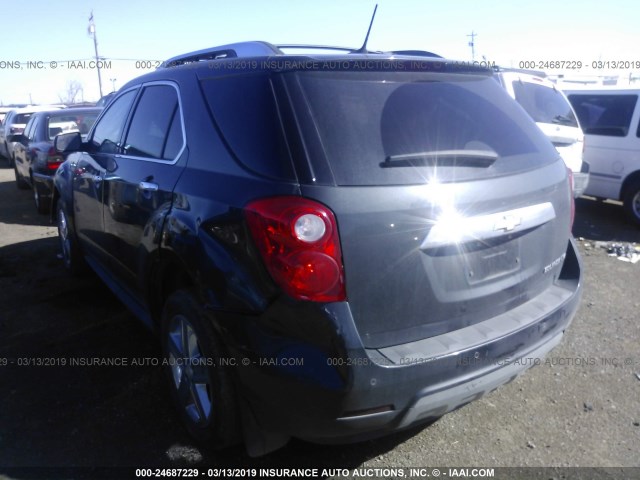 2GNALDEK3E6237665 - 2014 CHEVROLET EQUINOX LTZ Dark Blue photo 3